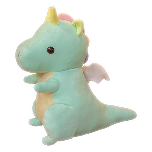 mangege Chica Corazón Fantasía Ángel Dinosaurio Figura Sentada Pareja Dinosaurio Ragdoll Muñeca para niños 35cm (0.3kg) B