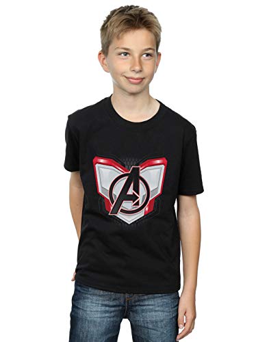 Marvel Niños Avengers Endgame Quantum Realm Suit Camiseta Negro 9-11 Years