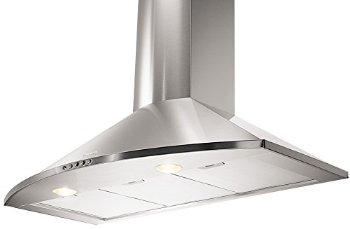 Mepamsa H 90X CAMPANA TENDER 90 INOX, 28 W, 55 Decibelios, Acero, 3 Velocidades Mepamsa H 90X CAMPANA TENDER 90 INOX, 28 W, 55 Decibelios, Acero, 3 Velocidades