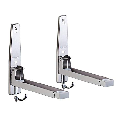 Microondas soporte con ganchos, Mikrowellenh Proyector Microondas Soporte de pared Estante acero inoxidable extensible, Estilo1 Microondas soporte con ganchos, Mikrowellenh Proyector Microondas Soporte de pared Estante acero inoxidable extensible, Estilo1