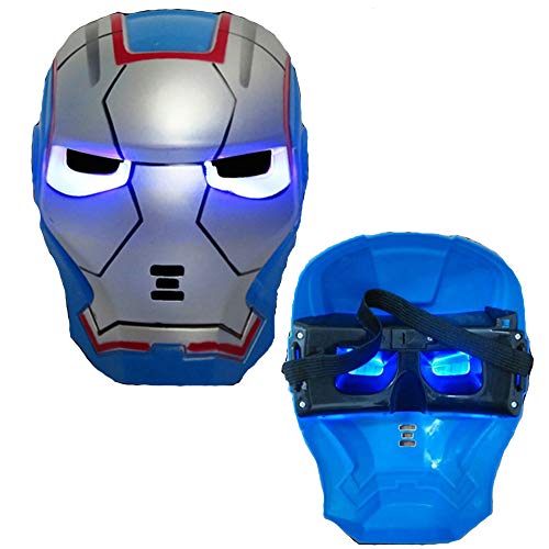 morningsilkwig Marvel Avengers máscara Iron Man máscara Brillante Traje luz Ojo máscara Super héroe Ironman Partido Cosplay máscara para Fiestas de Halloween morningsilkwig Marvel Avengers máscara Iron Man máscara Brillante Traje luz Ojo máscara Super héroe Ironman Partido Cosplay máscara para Fiestas de Halloween