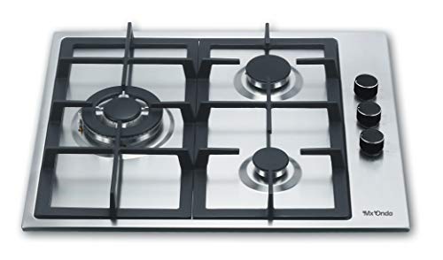 Mx Onda MX-PG2200X Placa gas butano y gas natural, cocina de gas con tres fuegos, encimera gas, placa de gas butano, encimera gas butano base en acero inoxidable Mx Onda MX-PG2200X Placa gas butano y gas natural, cocina de gas con tres fuegos, encimera gas, placa de gas butano, encimera gas butano base en acero inoxidable