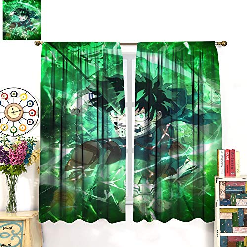 My Hero Academia, Midori Valley Iku Hero Moments-Anime Poster Edición Limitada Decoración de cortina de lujo 214 x 214 cm, el ambiente de dormir se vuelve negro para comedor, dormitorio