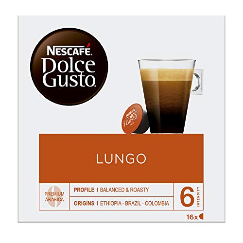 NESCAFÉ Dolce Gusto Lungo | Cápsulas de café - 16 cápsulas de café