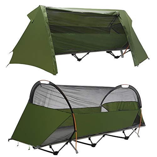 Night Cat Carpa para Acampar en el Suelo Carpa para Cuna para una Persona Impermeable Portátil Plegable Fácil de Instalar para Exteriores Viajar Pesca Senderismo Picnic Ocio