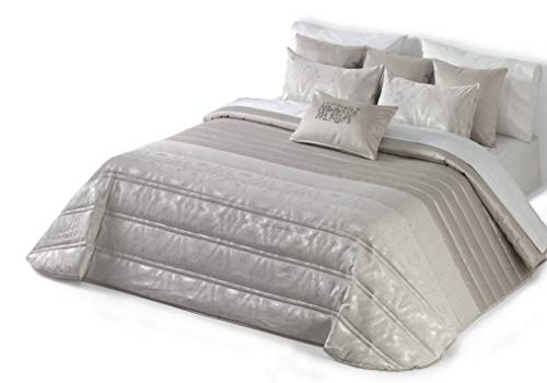 NORA HOME Boutí Edredon Acolchado Albarracin + Funda/s Cojin 40x60. (Beige, 250x260 (Cama 150)) NORA HOME Boutí Edredon Acolchado Albarracin + Funda/s Cojin 40x60. (Beige, 250x260 (Cama 150))