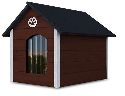 Novamat - Caseta para perros de madera - Casa acogedora y elegante para su perro con paredes aisladas - Resistente al agua - Tamaño XL (XL, marrón - blanco) (marrón - blanco) (marrón - blanco) Novamat - Caseta para perros de madera - Casa acogedora y elegante para su perro con paredes aisladas - Resistente al agua - Tamaño XL (XL, marrón - blanco) (marrón - blanco) (marrón - blanco)