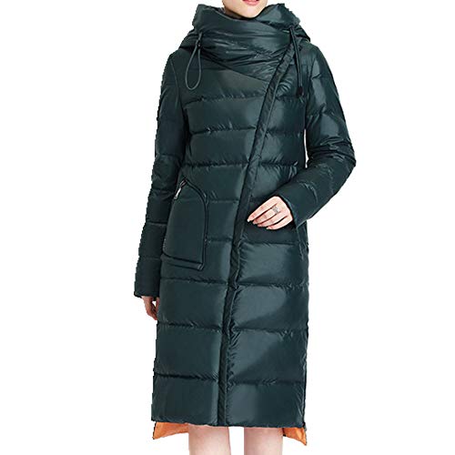 N\P Abrigo de mujer con capucha cálido Parkas Parka abrigo alto mujer colección invierno