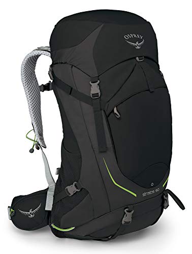 Osprey Stratos 50 Men's Ventilated Hiking Pack - Black (S/M)