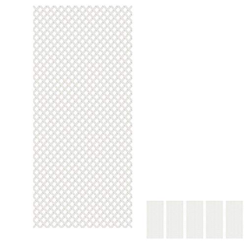 PAPILLON 8091560 Celosia PVC Fija Blanco Set 5 Piezas de 2 x 1metros