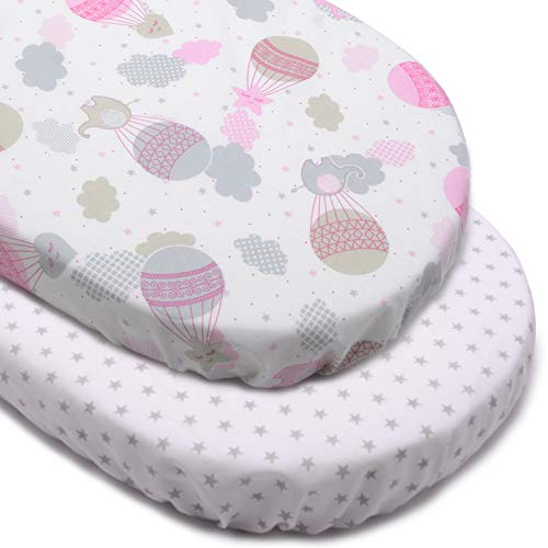 PEKITAS Sábana 75x33cm / 72X33cm Ajustable para Colchón Capazo/Carro/Cochecito de bebé para Niños y Niñas con Elástico Se Adapta a Julius Zöllner, Träumeland, Alvi, FabiMax PEKITAS Sábana 75x33cm / 72X33cm Ajustable para Colchón Capazo/Carro/Cochecito de bebé para Niños y Niñas con Elástico Se Adapta a Julius Zöllner, Träumeland, Alvi, FabiMax