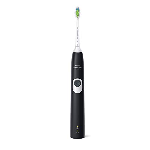 Philips Cepillo de dientes eléctrico Sonicare ProtectiveClean 4300 HX6800/28 – Cepillo de dientes sónico con programa de limpieza limpio, 2 intensidades, control de presión y temporizador, color negro
