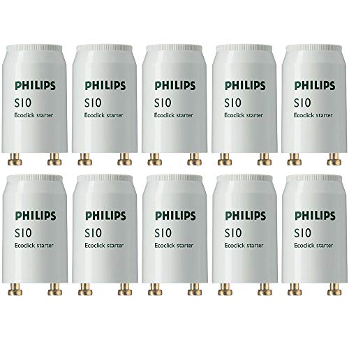 Philips Paquete de 10 x 4 W a 65 W Universal Starter FSU S10 2G10, 58 W, Blanco, 1 pack, 10 Pack
