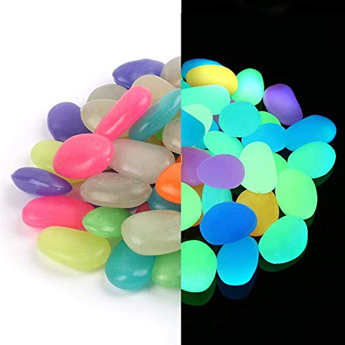 Piedras Luminosas de Colores, 150pcs Piedras Guijarros Brillan Piedra Fluorescentes Piedras Luminosas para Jardín, Decoración al Aire Libre, Acuario, Pecera Piedras Luminosas de Colores, 150pcs Piedras Guijarros Brillan Piedra Fluorescentes Piedras Luminosas para Jardín, Decoración al Aire Libre, Acuario, Pecera