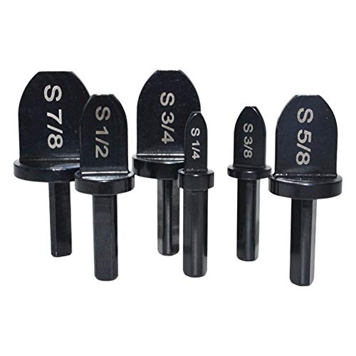 POHOVE 6Pcs Ensanchar Herramienta Set Brocas Taladro con 7/8, 3/4, 5/8, 1/2, 3/8, 1/4 Brocas, Estampar Manual Tubo de Cobre Aire Acondicionado Portátil - Negro, Free Size POHOVE 6Pcs Ensanchar Herramienta Set Brocas Taladro con 7/8, 3/4, 5/8, 1/2, 3/8, 1/4 Brocas, Estampar Manual Tubo de Cobre Aire Acondicionado Portátil - Negro, Free Size