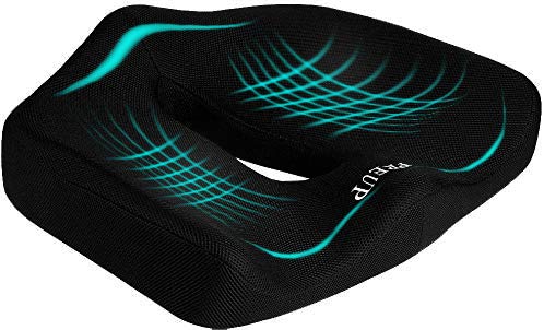 PREUP Cojin coxis, Cojines para Espalderas y Sillas, Cojin Ortopédico de Espuma de Memoria con Antideslizante y Ergonomicos para Aliviar Dolor de Espalda, Facil de Desmontar y Limpiar (40x40) PREUP Cojin coxis, Cojines para Espalderas y Sillas, Cojin Ortopédico de Espuma de Memoria con Antideslizante y Ergonomicos para Aliviar Dolor de Espalda, Facil de Desmontar y Limpiar (40x40)