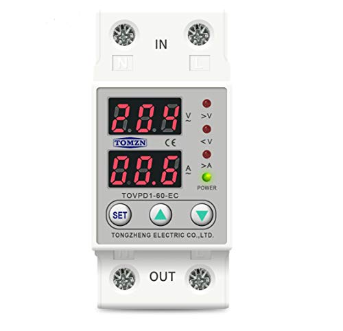 Protector de la instalación. Sobretension - sobreintensidad con lectura digital y regulación de máximos y mínimos, rearmable automático. Instalación sobre carril din. Nuevo modelo 2021. Protector de la instalación. Sobretension - sobreintensidad con lectura digital y regulación de máximos y mínimos, rearmable automático. Instalación sobre carril din. Nuevo modelo 2021.