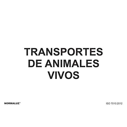 RD20965 - Señal Transportes De Animales Vivos Aluminio 0,5mm 21x30 cm con CTE, RIPCI Nueva Legislación