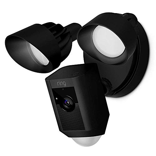 Ring Floodlight Cam | Cámara de seguridad HD con focos integrados, comunicación bidireccional y alarma sonora | Incluye una prueba de 30 días gratis del plan Ring Protect