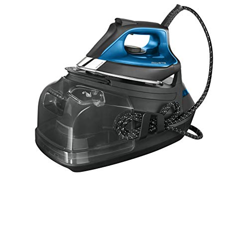 Rowenta DG9160 Silence Steam Pro - Centro de planchado vertical, 7.5 bares, golpe de vapor de 480g/min, tecnología silenciosa, desinfecta, vapor con caldera