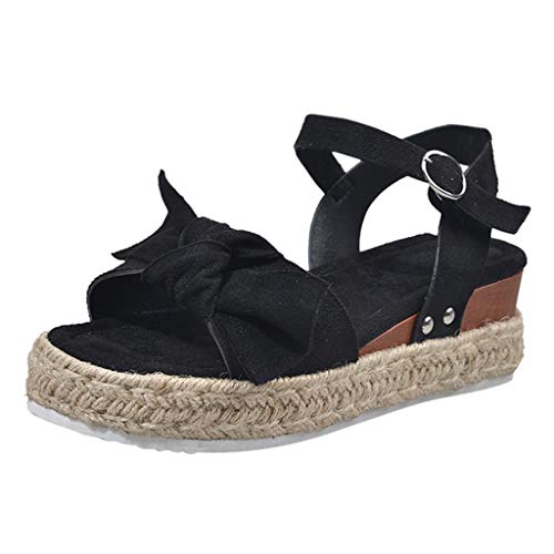 Sandalias de Casuales de Verano Zapatos de Plataforma,Tacones de CuñA de Leopardo Macizo Tacones Altos Romanos Vintage,Sandalias Planos con Hebilla de Punta Abierta de Bowknot Negro MarróN 35-43 EU Sandalias de Casuales de Verano Zapatos de Plataforma,Tacones de CuñA de Leopardo Macizo Tacones Altos Romanos Vintage,Sandalias Planos con Hebilla de Punta Abierta de Bowknot Negro MarróN 35-43 EU