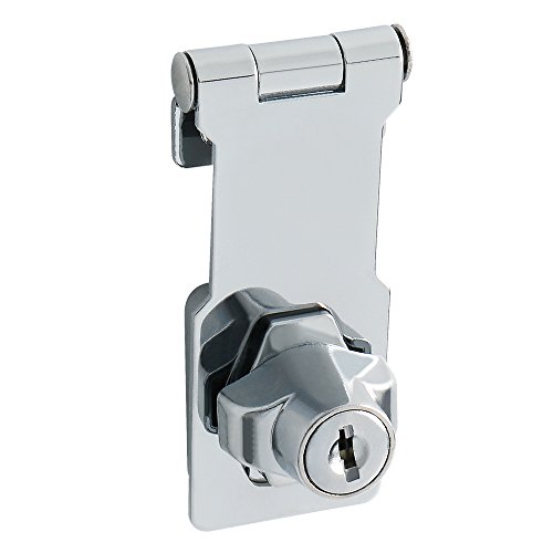 Sayayo Cerrojo de la puerta del cerrojo de la puerta de la cerradura de la cerradura 3 pulgadas, 2 llaves incluidas, acero inoxidable cromado acabado, EMS1100C-3 Sayayo Cerrojo de la puerta del cerrojo de la puerta de la cerradura de la cerradura 3 pulgadas, 2 llaves incluidas, acero inoxidable cromado acabado, EMS1100C-3