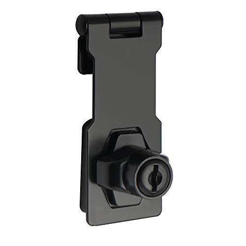 Sayayo EMS1100B-3C - Cerrojo de alta seguridad para puerta de 7,6 cm, 2 llaves incluidas, acabado negro claro