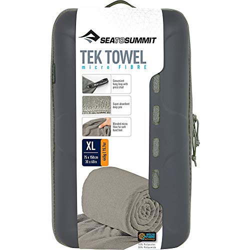 Sea to Summit tek Towel X-L Toalla Montañismo, Alpinismo y Trekking, Adultos Unisex, Azul (Sin Color), XL