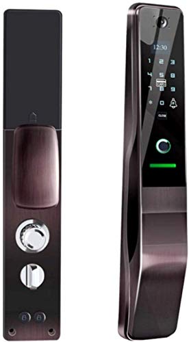 SHKUU Cerradura Puerta Huella Digital silenciosa Inteligente con Pantalla táctil, Cerradura Puerta Entrada sin Llave 7 en 1 con Bluetooth, Huella Digital biométrica y Teclado SHKUU Cerradura Puerta Huella Digital silenciosa Inteligente con Pantalla táctil, Cerradura Puerta Entrada sin Llave 7 en 1 con Bluetooth, Huella Digital biométrica y Teclado