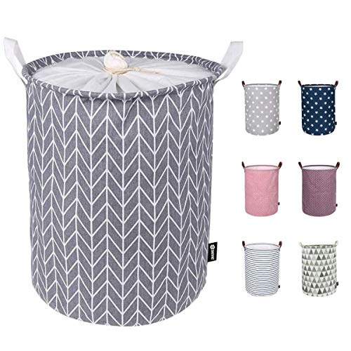 Skevic Cesto Ropa Sucia Extra Grande, Cesta Ropa Sucia Plegable con Revestimiento Impermeable - Cubo Ropa Sucia Algodón de Lino, Bolsas Almacenamiento Colada Tela Cestas Almacenaje (Gris) Skevic Cesto Ropa Sucia Extra Grande, Cesta Ropa Sucia Plegable con Revestimiento Impermeable - Cubo Ropa Sucia Algodón de Lino, Bolsas Almacenamiento Colada Tela Cestas Almacenaje (Gris)