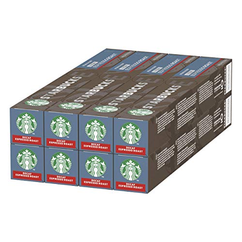 Starbucks Decaf Espresso Roast De Nespresso Cápsulas De Café De Tostado Intenso 8 X Tubo De 10 Unidades