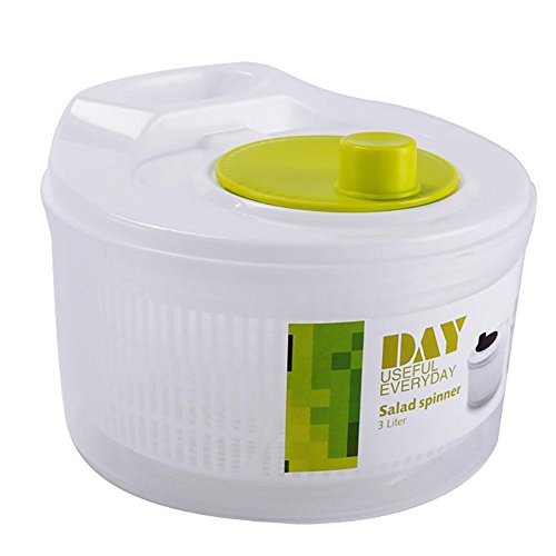 Sue-Supply Secador Giratorio De Ensalada De Plástico, Diseño Innovador con Rejilla De Agua Y Un Hermoso Tazón, Centrifugar Fácilmente para Lavar Y Secar Verduras Sue-Supply Secador Giratorio De Ensalada De Plástico, Diseño Innovador con Rejilla De Agua Y Un Hermoso Tazón, Centrifugar Fácilmente para Lavar Y Secar Verduras