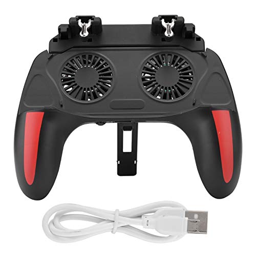 Sxhlseller Manija para Juegos Móvil Ventiladores de Enfriamiento Dual Controlador de Juegos para Teléfono Móvil Gamepad con Batería de 2500mAh / 5000mAh(2500 mah)