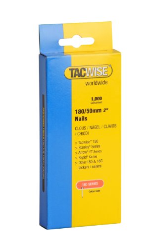 Tacwise 1156 Clavos de 180 x 50mm (caja de 1000 unidades, Estándar, No aplica, Set Piezas