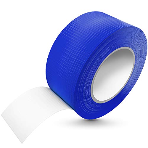 Tapeffix - Cinta adhesiva (50 m x 48 mm), color azul, resistente al agua, adherencia extrema, cinta blindada corregible, se puede cortar a mano, cinta textil, cinta Gaffa, cinta Duct Tape