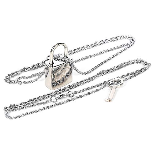 Teblacker Un par de collar de pareja, anime Ai Yazawa NANA amante de la llave y candado de aleación de metal colgante de moda accesorios Cosplay collares calientes Cos Teblacker Un par de collar de pareja, anime Ai Yazawa NANA amante de la llave y candado de aleación de metal colgante de moda accesorios Cosplay collares calientes Cos