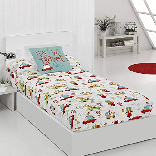 Tejidos Jvr - Edredón Ajustable Traffic - Cama 90 Cm