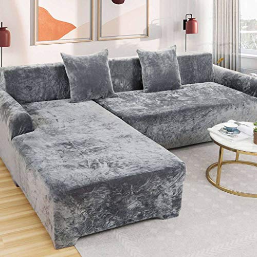 Terciopelo Elástica Stretch 1/2/3/4 Plazas Poliéster Antideslizante Funda De Sofá, Chaise Longue Funda Cubre Sofá Sofá De La Esquina Funda Elástica Para Sofá Todas Las Estaciones-3 Plazas190-230cm-B Terciopelo Elástica Stretch 1/2/3/4 Plazas Poliéster Antideslizante Funda De Sofá, Chaise Longue Funda Cubre Sofá Sofá De La Esquina Funda Elástica Para Sofá Todas Las Estaciones-3 Plazas190-230cm-B