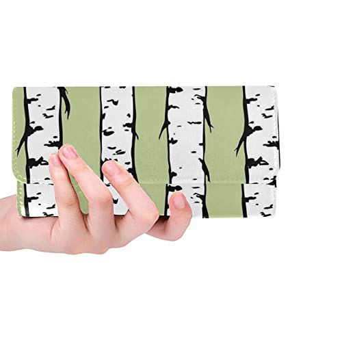 Unique Custom Birch Trunks Hand Women Trifold Wallet Long Purse Credit Card Holder Case Bolso Unique Custom Birch Trunks Hand Women Trifold Wallet Long Purse Credit Card Holder Case Bolso