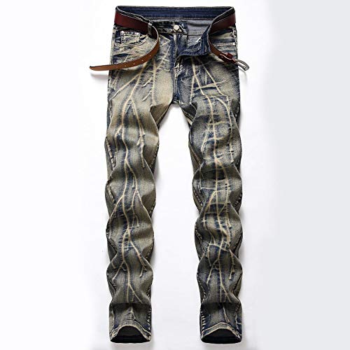 Vaqueros para Jeans Pantalones Vaqueros Rectos De Diseñador De Mezclilla para Hombre Talla Otoño Primavera Hip Hop Punk Rock Streetwear Pant