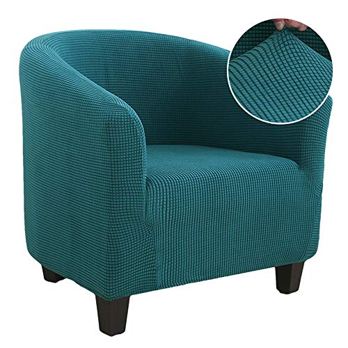 Vertvie - Funda de sofá extensible, jacquard de color carne, funda de sillón convertible Chesterfield lavable Slipcover protector de sillón elástico