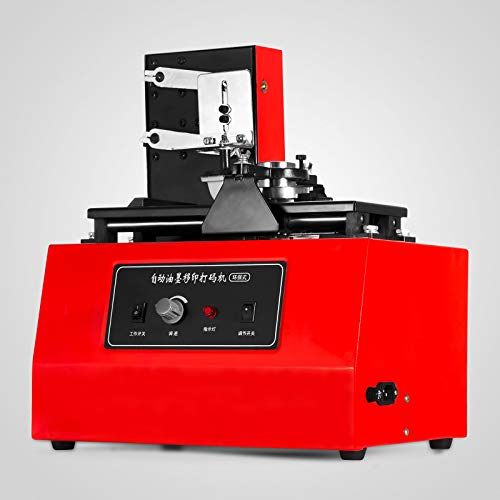 VEVOR Impresora de Cojín 10-60 Veces/min Máquina de Impresora del Cojín de 15 x 30 Milímetros Máquina de Tampografía para Camisetas, Relojes y Encendedores
