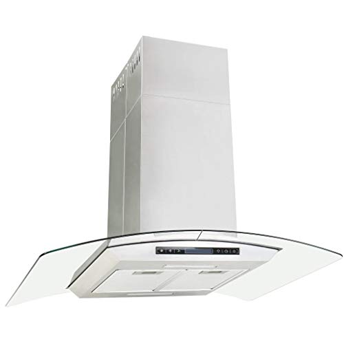 vidaXL Campana Extractora de Techo 90cm Pantalla Táctil 756m³/h LED Cocina vidaXL Campana Extractora de Techo 90cm Pantalla Táctil 756m³/h LED Cocina