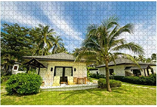 Villa de lujo y exótica en The Tropics Mountain Chalet Rompecabezas de piezas grandes para adultos, niños, entretenimiento creativo, rompecabezas de madera, decoración del hogar, 500 piezas 52 * 38 cm Villa de lujo y exótica en The Tropics Mountain Chalet Rompecabezas de piezas grandes para adultos, niños, entretenimiento creativo, rompecabezas de madera, decoración del hogar, 500 piezas 52 * 38 cm