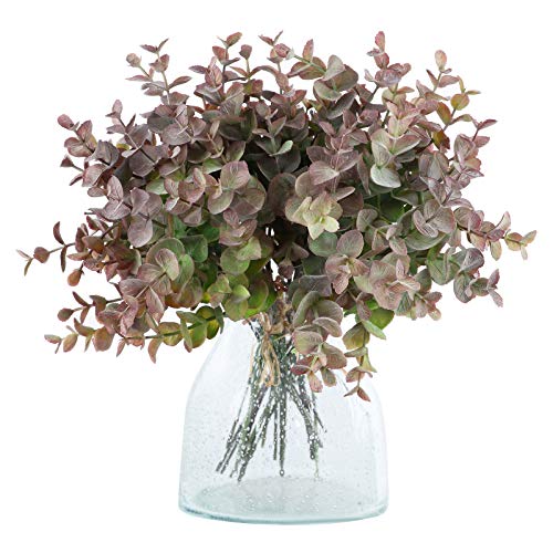 VINFUTUR 2pcs Ramos de Eucaliptos Artificiales Plantas Falsas Decorativas Eucaliptos Plástico para Decoración Jarrón Mesa Boda Fiesta Hogar Manualidad DIY