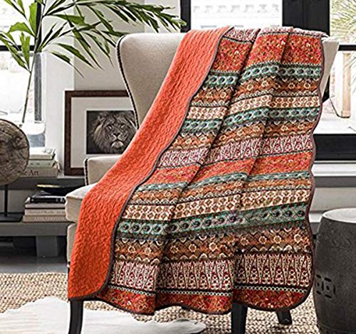 VIVILINEN Colcha Boutí Edredon Ligero Verano Colcha Reversible Estilo Bohemia Cubrecama 100% Algodón para Sofa, Cama 150 (Rojo-230 * 250) VIVILINEN Colcha Boutí Edredon Ligero Verano Colcha Reversible Estilo Bohemia Cubrecama 100% Algodón para Sofa, Cama 150 (Rojo-230 * 250)