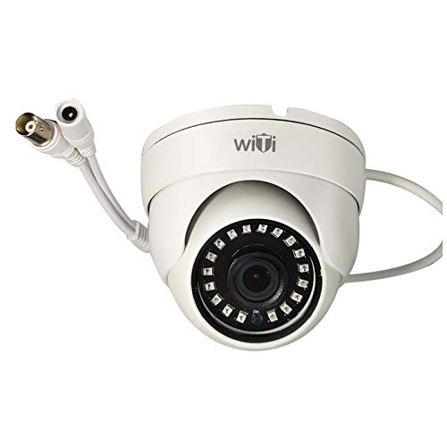 WiTi Cámara Cúpula para Interiores 3000TVL AHD 1080P, Cámara CCTV de Vigilancia Seguridad Gran Angular con Lente de 2,8 mm, Carcasa de Metal Sólido y Transmisión Coaxial de Salida BNC