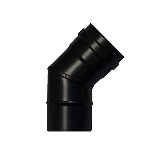 WOLFPACK LINEA PROFESIONAL 22013100 Codo Estufa Pellet Vitrificado Ø80 mm 45° WOLFPACK LINEA PROFESIONAL 22013100 Codo Estufa Pellet Vitrificado Ø80 mm 45°