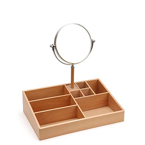 WYBFZTT-188 Caja de Almacenamiento (Larga), organizar el Maquillaje, cepillos, Joyas, artículos de papelería y más, Acabado de Madera de Abedul/Metal Blanco WYBFZTT-188 Caja de Almacenamiento (Larga), organizar el Maquillaje, cepillos, Joyas, artículos de papelería y más, Acabado de Madera de Abedul/Metal Blanco
