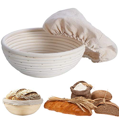 XYDZ Cesta de Fermentación,Canasta de Fermentación Para Masa de Pan Hecha de Sauce Con Inserto de Lino,Cestas de Fermentación Para Hornear Pan XYDZ Cesta de Fermentación,Canasta de Fermentación Para Masa de Pan Hecha de Sauce Con Inserto de Lino,Cestas de Fermentación Para Hornear Pan